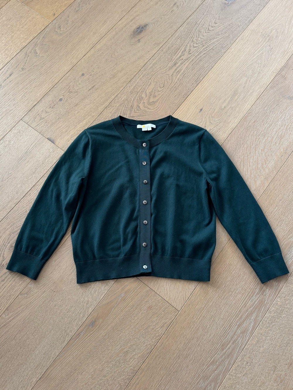 Boden Amelia Crop Cardigan Dark Green Size Small - Picture 6 of 11